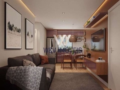 Apartamento com 2 dormitórios, 42 m² - afonso pena - são josé dos pinhais/pr