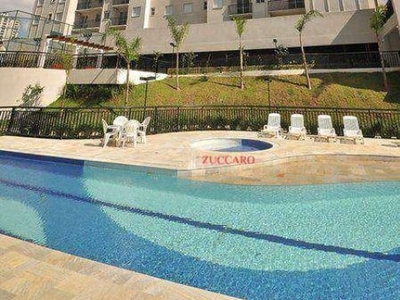 Apartamento com 2 dormitórios, 51 m² - venda por r$ 325.000,00 ou aluguel por r$ 2.315,00/mês - vila augusta - guarulhos/sp