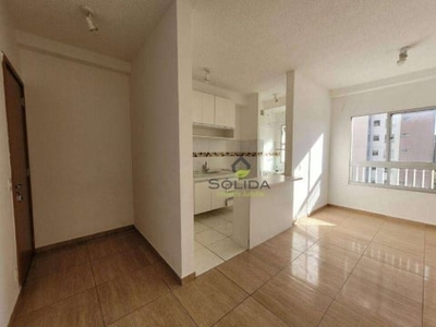 Apartamento com 2 dormitórios para alugar, 45 m² valor do pacote de locação r$ 1.635/mês - doce lar bella colonia - jundiaí/sp