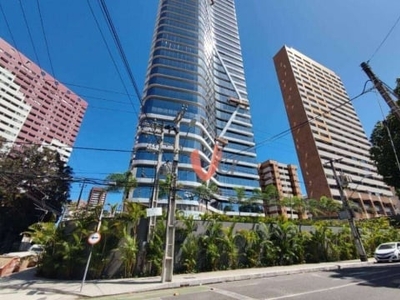 Apartamento com 4 dormitórios para alugar, 311 m² por r$ 15.000,00/mês - meireles - fortaleza/ce