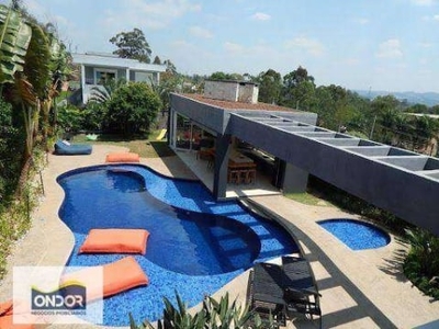 Casa à venda, 500 m² por r$ 5.300.000,00 - chácaras são carlos - cotia/sp