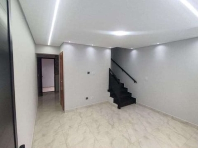 Casa em condomínio fechado com 2 quartos à venda na tupi, praia grande , 57 m2 por r$ 267.000