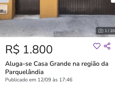 Casa grande na região da parquelândia para alugar com 3 quarto(s)