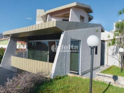 Casa para aluguel, 4 quartos, 2 suítes, 4 vagas, tabajaras - uberlândia/mg