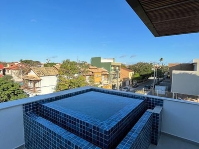 Cobertura 3 quartos com piscina, nas palmeiras. novíssima!