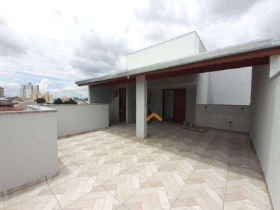 Cobertura com 2 dormitórios à venda, 62 m² por r$ 525.000,00 - vila bartira - santo andré/sp