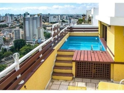 Cobertura com 3 dormitórios à venda, 256 m² por r$ 1.400.000,00 - graça - salvador/ba