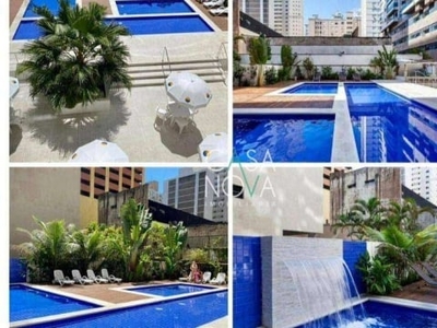 Flat com 1 dormitório à venda, 80 m² por r$ 650.000 - centro - guarujá/sp