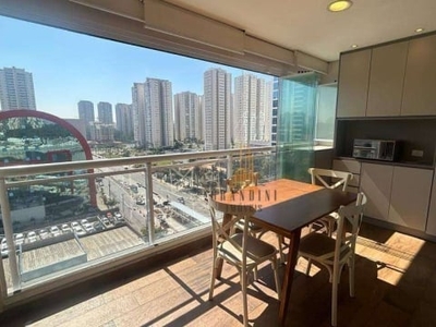 Flat com 1 dormitório para alugar, 42 m² por r$ 3.495,37/mês - centro - são bernardo do campo/sp