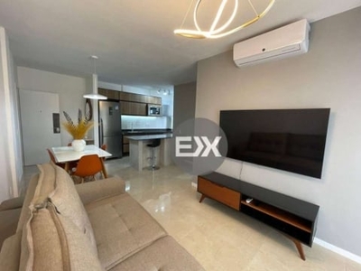 Flat com 1 dormitório para alugar, 50 m² por r$ 3.854,46/mês - meireles - fortaleza/ce