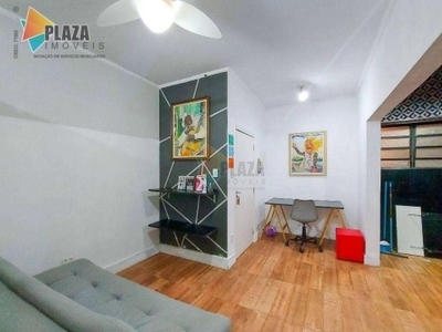 Kitnet com 1 dormitório à venda, 34 m² por r$ 175.900,00 - boqueirão - praia grande/sp
