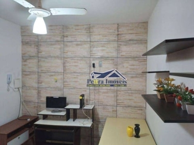 Kitnet com 1 dormitório à venda, 34 m² por r$ 230.000,00 - vila guilhermina - praia grande/sp