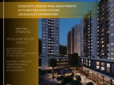 Loft com 1 quarto à venda na rua joão cunha, 220, fazenda, itajaí, 73 m2 por r$ 514.000