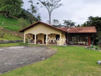 Sítio com 3 dormitórios à venda, 30000 m² por r$ 730.000,00 - zona rural - sapucaia/rj