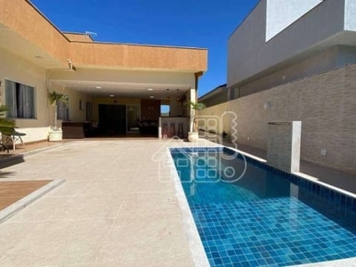 Casa com 3 quartos com piscina à venda, 191 m² por r$ 1.250.000 - condomínio landscape - itapeba - maricá/rj