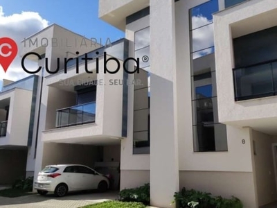 Casa em condomínio fechado com 3 quartos à venda na rua peru, 213, bacacheri, curitiba por r$ 1.089.000