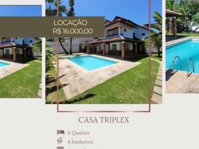 Casa em condomínio fechado com 6 quartos para alugar na avenida prefeito dulcídio cardoso, 2660, barra da tijuca, rio de janeiro, 460 m2 por r$ 16.000