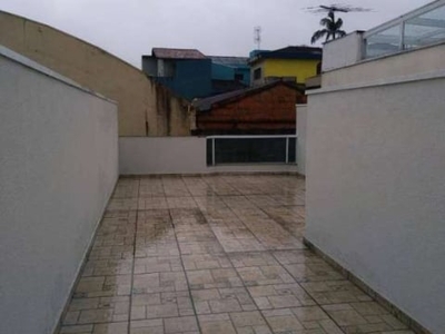 Cobertura com 2 dormitórios à venda, 102 m² por r$ 390.000,00 - vila tibiriçá - santo andré/sp