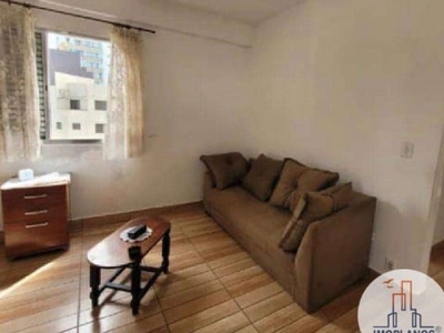 Kitnet com 1 dormitório à venda, 37 m² por r$ 180.000,00 - caiçara - praia grande/sp