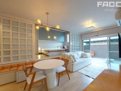 Lindo apartamento mobiliado com 1 quarto para alugar, 72 m² por r$ 3.700,00/mês - mercês - curitiba/pr