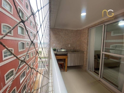 Apartamento em Vila Mirim, Praia Grande/SP de 64m² 1 quartos à venda por R$ 399.000,00