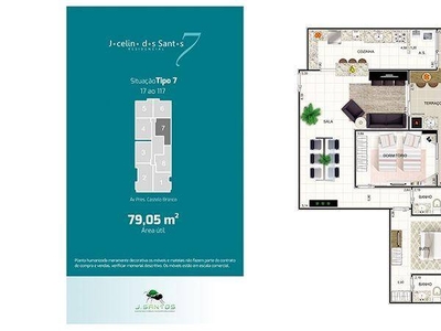 Apartamento em Vila Mirim, Praia Grande/SP de 79m² 2 quartos à venda por R$ 619.000,00