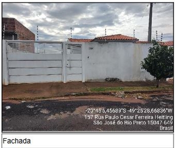 Casa em Jardim Dos Buritis, Sao Jose Do Rio Preto/SP de 200m² 3 quartos à venda por R$ 115.395,00