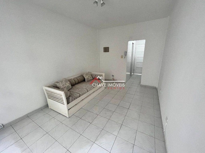 Kitnet em Gonzaga, Santos/SP de 29m² 1 quartos para locação R$ 1.600,00/mes