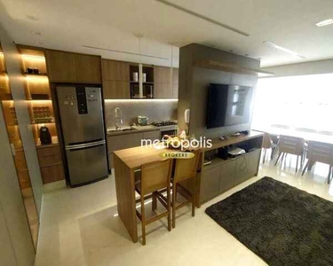 Apartamento com 1 dormitório à venda, 63 m² por R$ 756.000,00 - Osvaldo Cruz - São Caetano