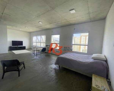Apartamento com 1 dormitório à venda, 76 m² - Embaré - Santos/SP