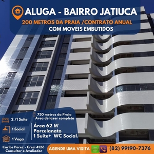 Apartamento para aluguel com 62 metros quadrados com 2 quartos em Jatiúca - Maceió - AL