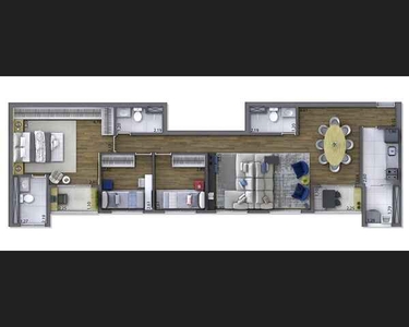 Apartamento para venda possui 92 metros quadrados com 3 quartos em Campininha - São Paulo