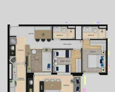 Apartamento Vila Prudente, 70m, 2 quartos, 2 banheiros, varanda grande - ótima localização