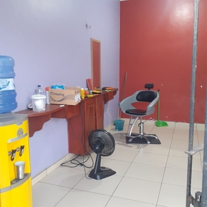Barbearia, cadeira, máquina, balcão, secador