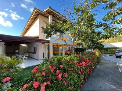 Casa de luxo em condomínio flamingos paradise 3/4 ar split 2 suítes varanda