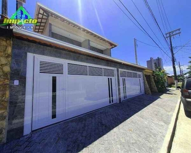 Sobrado com 3 dormitórios à venda, 120 m² por R$ 749.000,00 - Maracanã - Praia Grande/SP