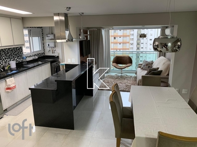 Apartamento à venda em Campo Belo com 79 m², 1 quarto, 1 suíte, 2 vagas