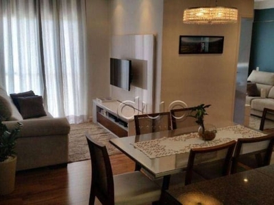 Apartamento com 3 dormitórios à venda, 70 m² por r$ 345.000,00 - parque conceição ii - piracicaba/sp