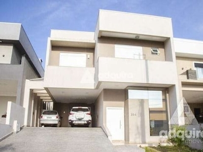 Casa à venda e locação 3 quartos, 1 suite, 4 vagas, 300m², oficinas, ponta grossa - pr