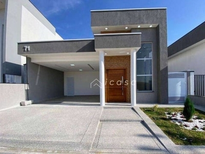 Casa com 3 dormitórios, 132 m² - venda por r$ 740.000,00 ou aluguel por r$ 4.428,00/mês - condominio residencial malibu - caçapava/sp