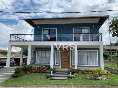 Casa com 4 dormitórios à venda, 390 m² por r$ 1.950.000,00 - vargem grande - teresópolis/rj