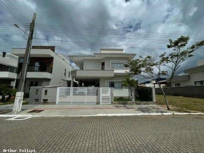 Casa em condomínio para venda em palhoça, praia de fora, 3 dormitórios, 1 suíte, 3 banheiros, 2 vagas