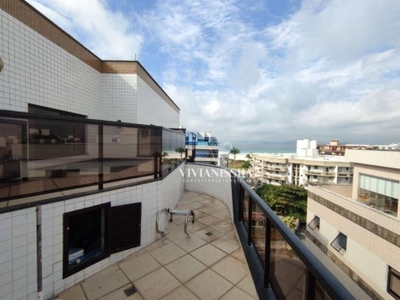 Cobertura com 4 dormitórios, 150 m² - venda por r$ 1.800.000,00 ou aluguel por r$ 7.812,00/mês - vila nova - cabo frio/rj