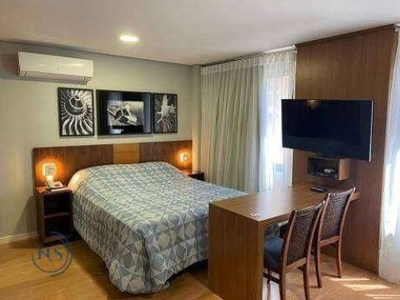 Flat com 1 dormitório para alugar, 35 m² por r$ 4.030/mês - moema - são paulo/sp