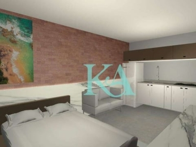 Kitnet com 1 dormitório à venda, 28 m² por r$ 188.000 - tupi - praia grande/sp