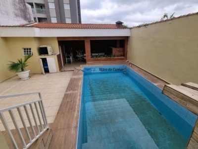 Linda casa com piscina para venda, com 3 suítes, 6 vagas, 500m2 bairro campestre em santo andré