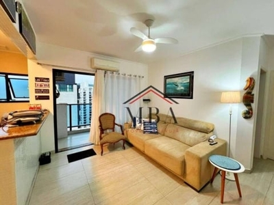 Oportunidade - flat com 2 dormitórios à venda, 65 m² por r$ 600.000 - praia das pitangueiras - guarujá/sp