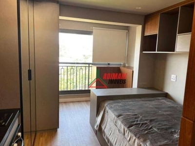 Studio com 1 dormitório, 26 m² - venda por r$ 415.000,00 ou aluguel por r$ 2.994,00/mês - chácara klabin - são paulo/sp