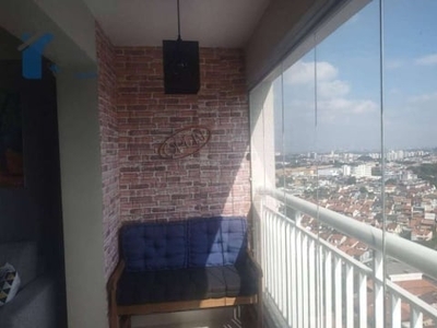 Studio com 1 dormitório para alugar, 37 m² por r$ 3.050/mês - jardim maia - guarulhos/sp