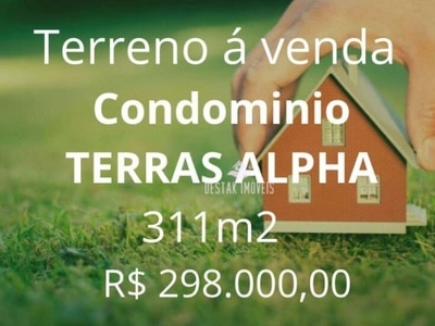 Terreno à venda, 311 m² por r$ 298.000,00 - granja marileusa - uberlândia/mg
